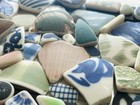Sea Glass Pottery  From Japan  Surf-tumbled Beach Glass
