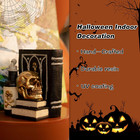 Halloween Skull Decor  Gothic Skeleton Heads And Book Resin Statue  Collectible