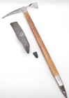 Grivel Mont Blanc Vintage Ice Axe Wood Handle W  Protective Cover 69cm