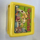 Vintage Garfield Lunch Box 1978 Yellow Plastic With Thermos Jim Davis