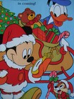Unused Vintage Greeting Card Walt Disney Productions Christmas Santamickeysleigh