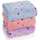 3 Pack Soft Cozy Dog Pet Blankets Coral Fleece Small Puppy Cat Warm Bed Sofa Mat