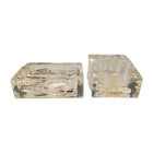 Clear Lucite Acrylic Toothbrush Holder   Soap Dish Nautical Sliced Sea Shells
