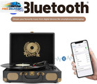 Vinyl Record Player Bluetooth 3-speed Portable Vintage Suitcase With Built-in Sp