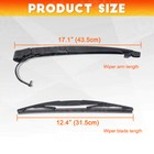 15277756 Rear Wiper Arm With Blade For 07-13 Gm Escalade Suburban Tahoe Yukon Xl