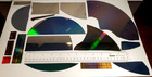 Sliced Piece Lot Of Silicon Semiconductor Wafers With   Without Die Designs  eer