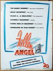 Fallen Angel  Otto Preminger Film Noir  Ad From Campaign Book  1945