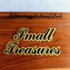 Vintage Yellowstone National Park Souvenir Jewerly Treasures Box With Mirror