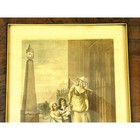 Vtg F Wheatley Ra Cries Of London Plate 2 Tiger Maple Wood Framed Print 18 x22 