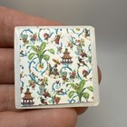 Ooak Dollhouse Miniature 1 12 Scale Square Framed Print Art Artisan Cream Frame