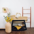 Plum sparrow Classic Rocking Moses Bassinet Stand With Brake Black