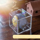 4 Pack Acrylic Baseball Display Case - Uv Protected Baseball Holder For Display 