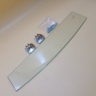 Gatco 4636 Glam 21  Glass And Metal Bathroom Shelf - Chrome