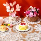 18 Pieces 12 Inch Lace Doilies For Tables Crochet Doilies Vintage Cotton Lace   