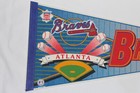 Vintage 90   s Atlanta Braves Mlb Baseball Full Size 30    Pennant By Wincraft