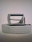 Men   s Primo Light Gray Tonal Golf Belt Xl New
