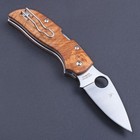 Maple Wood Handle Hand Crafte Lock Back Pocket Folding Knife D2 Stainless Steel