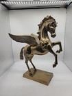 Vintage Brass Pegasus Flying Horse Statue Figure 11  X 16  X 18 