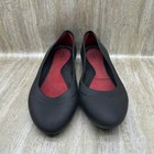 Crocs Women s Lina Size 9 Ballet Flat Black Shoes Iconic Comfort Read