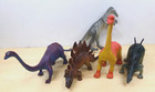 Imperial Toy Co Rubber Dinosaurs Vintage 1985 Lot Of 5