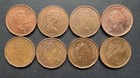          Canada 1 Cent Penny Lot X8 Km 65 1967-2007 Centennial Rock Dove Vf