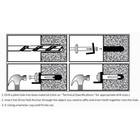1 4  X 2-1 2  Zinc Plated Hammer Drive Nail In Anchors  10 Qty  bcp1011 