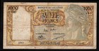 Algeria Algeria Tunisia Tunisia Billet 1000 Francs B  9-6-1953  B   2 Scan   52 