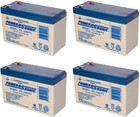 Power-sonic Ps-1290f2 12v 9ah F2 Agm Rechargeable Batteries - 4 Pack