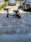 Superhandy 3-wheel Electric Mobility Scooter W  Seat   Basket Black orange