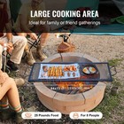 44  Rectangle Cooking Grate Fire Pit Grill Grate X-marks Heavy-duty Steel