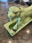 Chartreuse green Panther Planter And Light Lane   Co 1953 Vintage Mcm Clean
