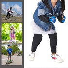 Kids Knee Pads And Elbow Pads Set Toddler Soft Protective Gear Black M