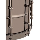 Ludwig Universal Black Brass Snare Drum Wblack Nickel Diecast Hoops 14 X 8 In 