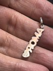 B5725 Tous Amor Word Charm Pendant Sterling Silver Multi-color Enamel