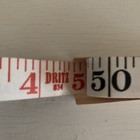 Vintage White Dean Dritz 834 Sewing Cloth Measuring Tape 60   England Red Print