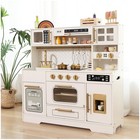 Interactive Wooden Play Kitchen Set For Kids Realistic Features With Extended   