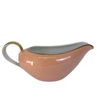 Fitz And Floyd Renaissance Gravy Boat Peach Gold Trim 1978 Japan Vintage Mcm