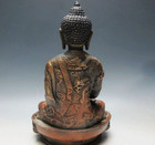 Old Tibetan Old Brass Buddhism Bodhisattva Sakyamuni Buddha Statue