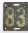 Terrific Antique Iowa License Plate Tag - Wwi Era 1916-18 - 83251 - Big   Heavy 