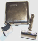 Vintage Ever-ready Safety Razor Set In Chrome Metal Case  No Blades  Brooklyn ny
