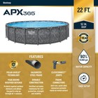 Bestway Apx 365 22 x52  Round Above Ground Swimming Pool Set With Pump   Ladder