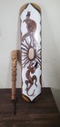Vintage Aboriginal War Shield With Hand Carved Club Australian Kangaroo Warrior 