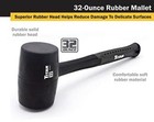 Titan 63232 32oz Rubber Mallet Black  Assorted Styles 
