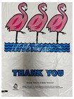 Sale 500 White Flamingo Thank-you Heavy Duty Shopping Bags Handles  11 5x6 5x21