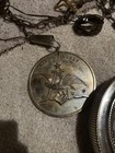 Budweiser Hanging Pocket Watch Clock Double Side With Medallion Clock