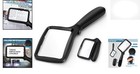 Folding Handheld Magnifying Glass With Light  5x Large Rectangle Reading Magn   