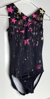 Gk Elite   As Adult Small S Gymnastics Leotard Simone Biles Goat Black Sequins