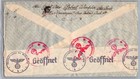 Brazil 1941 Wwii Censored Airmail Cover Via Condor Lufthansa Addr Germany   Canc