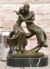 Hot Cast Bronze Sculpture Statue Of Lovers Signed Patoue Romantic Home Gift