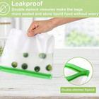 1 Set 3pcs Silicone Food Storage Bags - Gallon  Sandwich   Snack Size - New